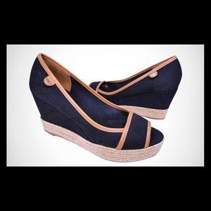Tory Burch Wedge peep-toe